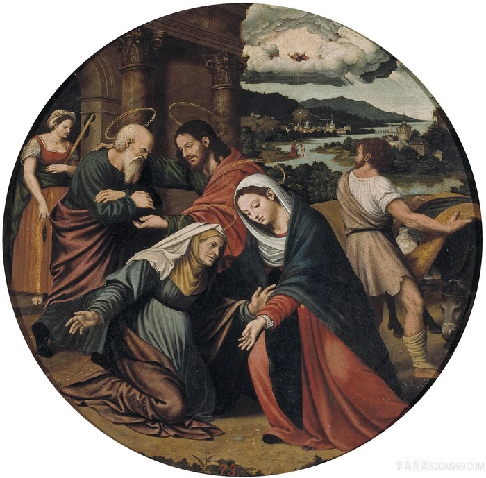 马西普，胡安 · 文森特-游客油画