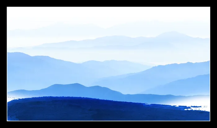 水墨山水背景风景psd模版下载