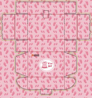 一体成型盒_盖前面外插_盒盖细节安全扣_盒底带卡扣_礼盒