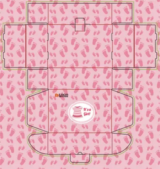 一体成型盒_盖前面外插_盒盖细节安全扣_盒底带卡扣_礼盒