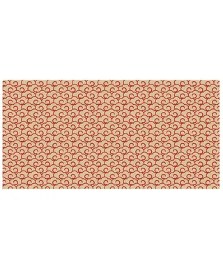 黄色中式祥云图案纹理矢量