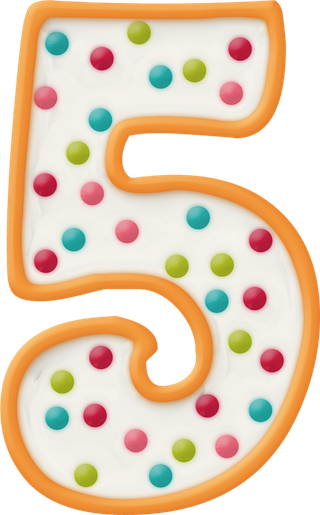 数字5蛋糕
