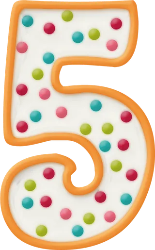 数字5蛋糕