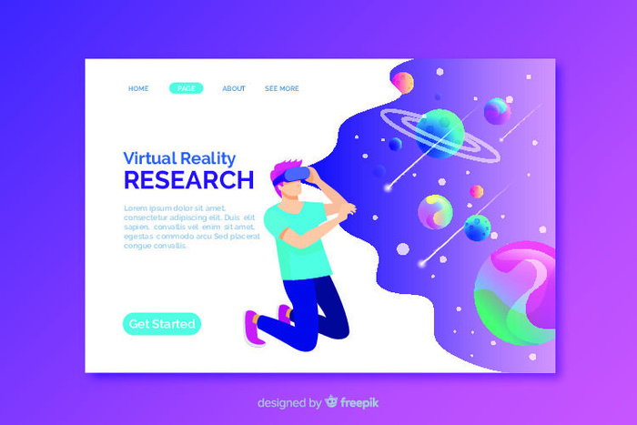 时尚大气元宇宙VR虚拟现实AR网页Banner海报设计模板AI矢量图素材eps,ai矢量模版下载