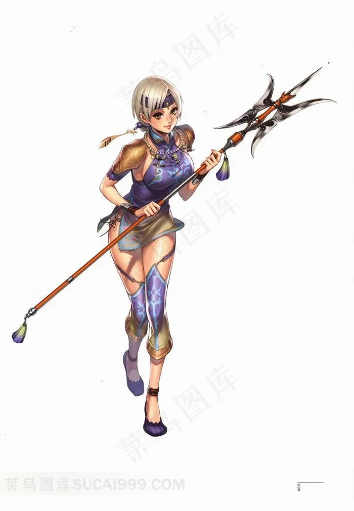 卡通动漫美女插画设计素材