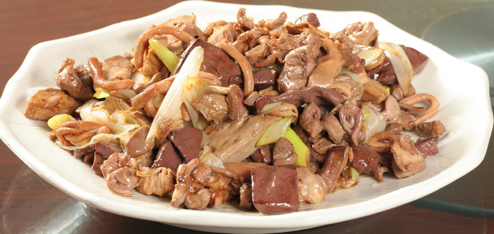 葱香鸭血22元