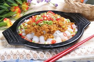 蒜茸蒸魔芋结 12元