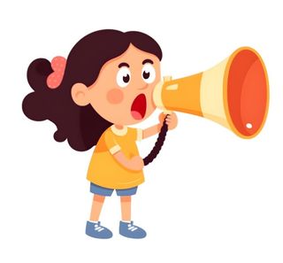 拿着喇叭吆喝的人免抠