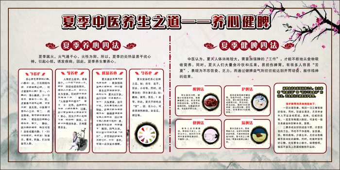 夏季中医养生cdr矢量模版下载
