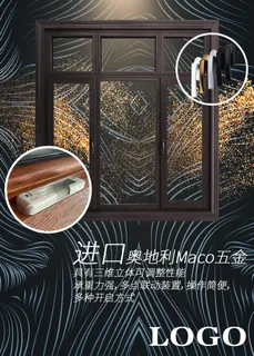 铝包木门窗工艺细节海报 铝包木门窗工艺细节海报