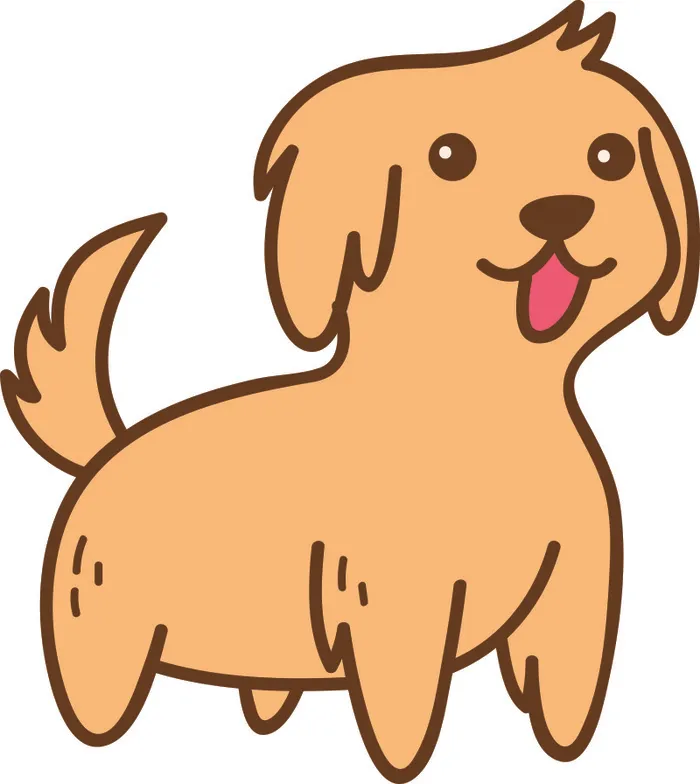 免抠矢量卡通小狗cdr矢量模版下载