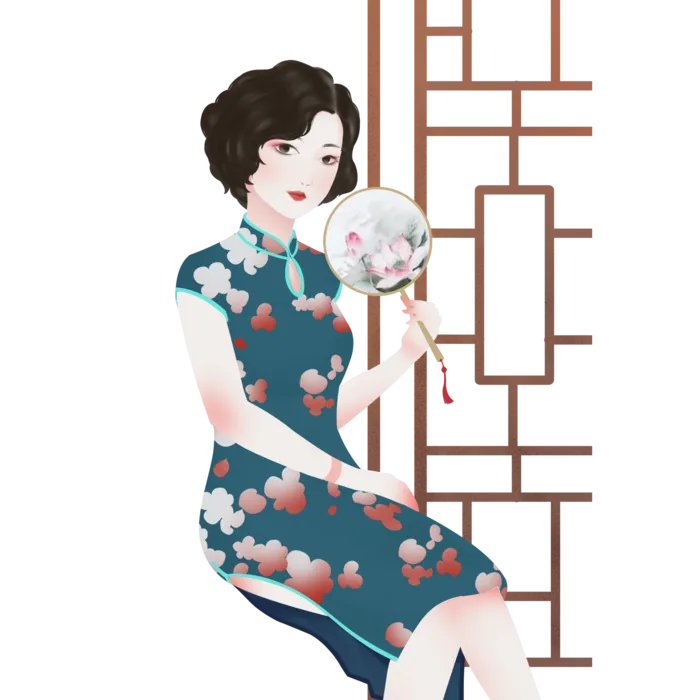 传统旗袍美女 (132)