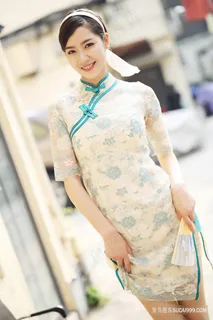 *性感旗袍美女方子萱丝滑大长腿美女写真图片 *性感旗袍美女方子萱丝滑大长腿美女写真图片