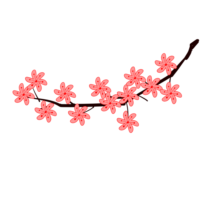 春天浪漫粉红色樱花手绘樱花梅花桃花花朵图片PNG免扣素材