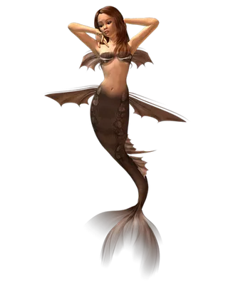 01 (11)免抠 设计 元素 二次元 3d 美人鱼