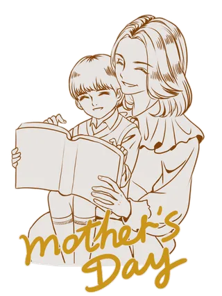 母亲节慈祥母爱png免扣素材