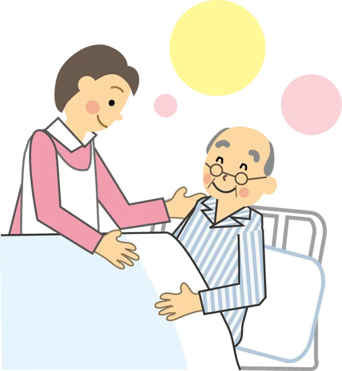 医院看护照顾住院老人