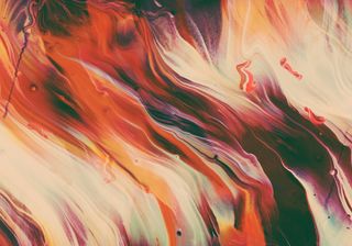 抽象艺术油漆颜料混色流体简笔背景