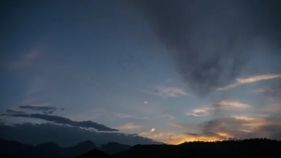 天空, 景观, 日落, 山, 日出, 夏天, 荒野, 户外