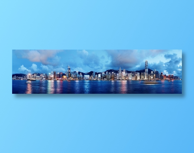 水上城市建筑风景画