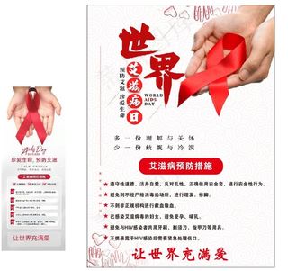 艾滋  世界艾滋病日  艾滋病海报  展架