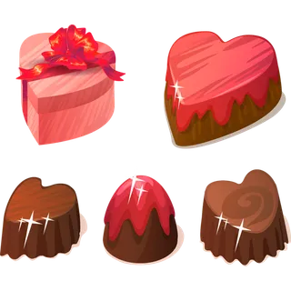 素材巧克力爱心