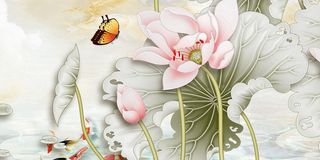 中国风传统水墨古风古典展板边框工笔画PS海报背景平面设计素材