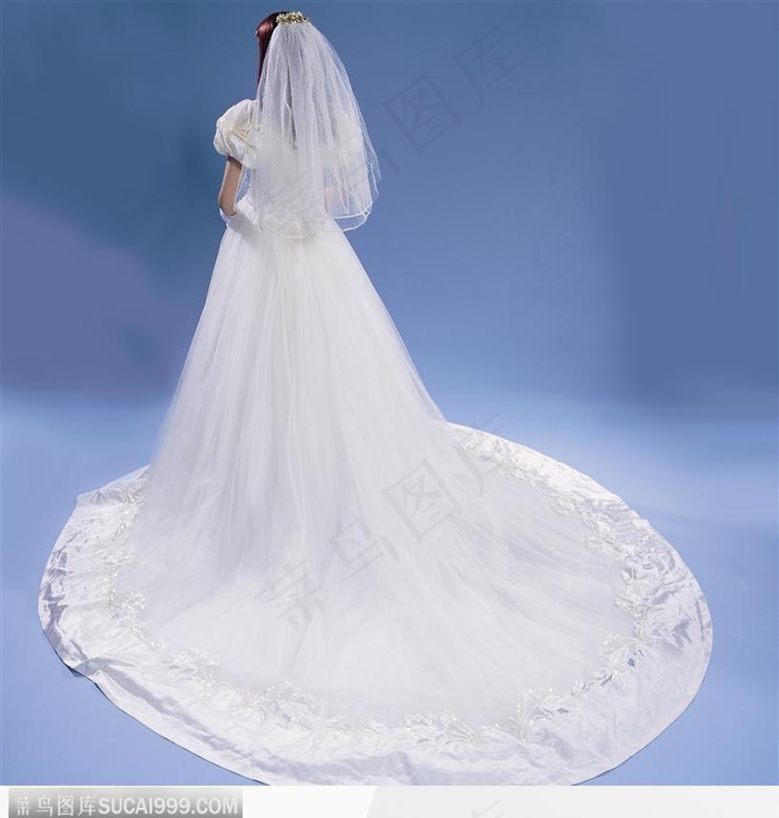 美丽的婚娘背影