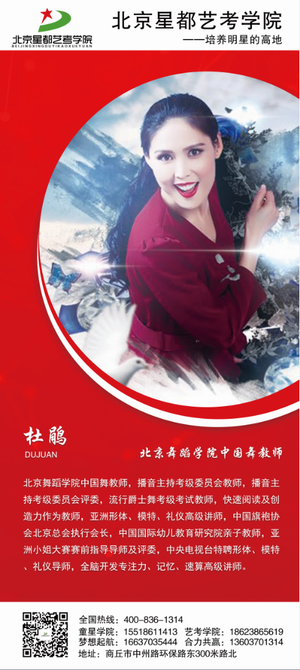 艺术学校院校教师简介杜鹃 80X180