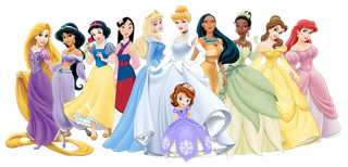 卡通人物迪士尼公主系列免抠贴图白雪公主睡美人灰姑娘PNG素材