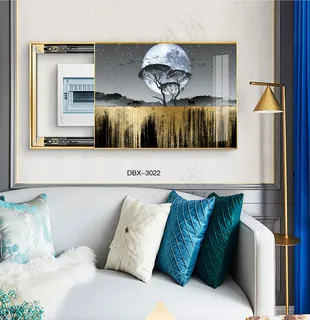 大气时尚家居室内装饰场景客厅沙发卧室床铺电表箱壁画背景图装饰画 大气时尚家居室内装饰场景客厅沙发卧室床铺电表箱壁画背景图装饰画