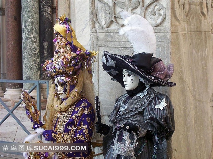 欧式精美面具高清人物素材