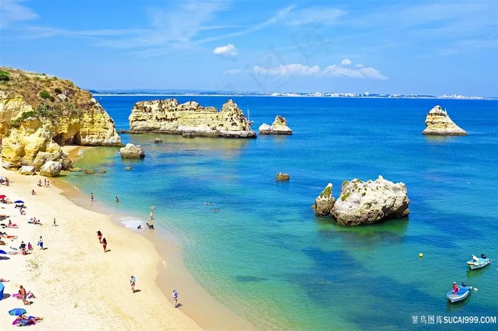 蓝天大海风景图片