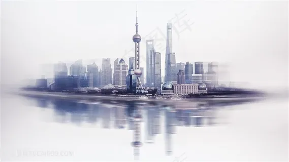 上海外滩风景插画