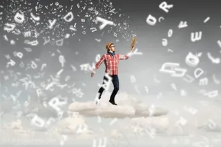 创意时尚男士广告