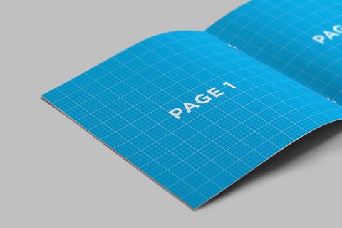 简约画册样机