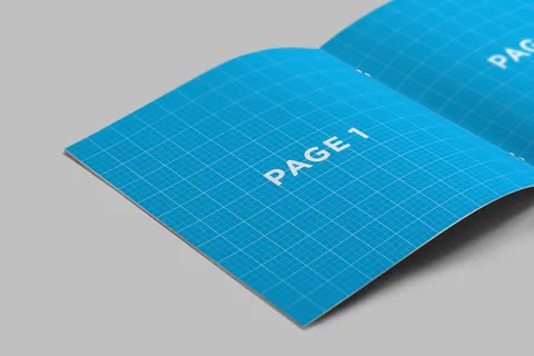 简约画册样机