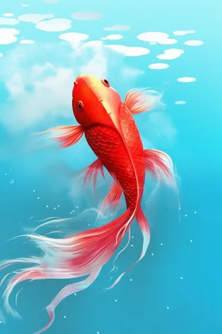 简约鲤鱼跃龙门