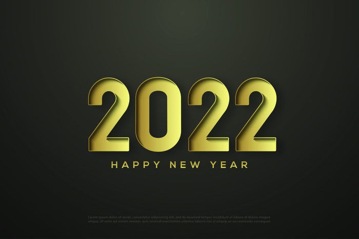 2022创意艺术字体新年虎年圣诞节数字立体质感文字AI矢量设计素材