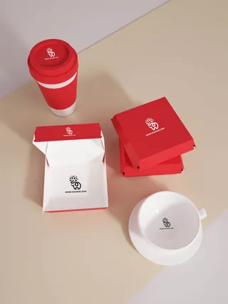 包装智能贴图样机VI效果PSD素材