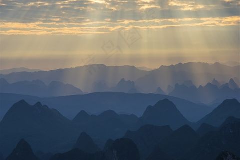 广西桂林尧山风景高清摄影素材