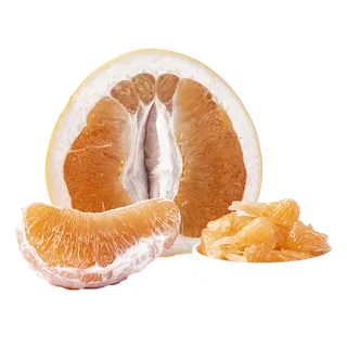 3黄心柚 (1)水果超市商品白底图免抠实物摄影png格式图片透明底