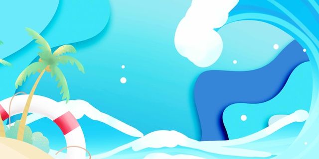 夏天 清爽夏日背景