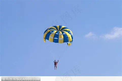 黄蓝相间的圆形伞 黄蓝相间的圆形伞