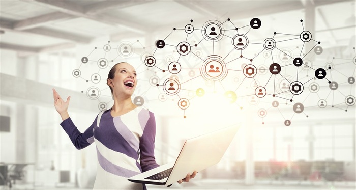 创意商务社交网络高清图片