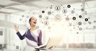 创意商务社交网络高清图片