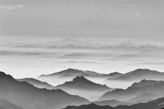 唯美的山川云雾景色