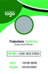 绿块工作证名片