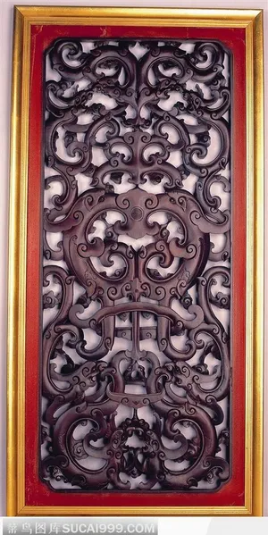传统工艺-雕刻精美的窗花