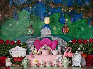 儿童照相拼接背景